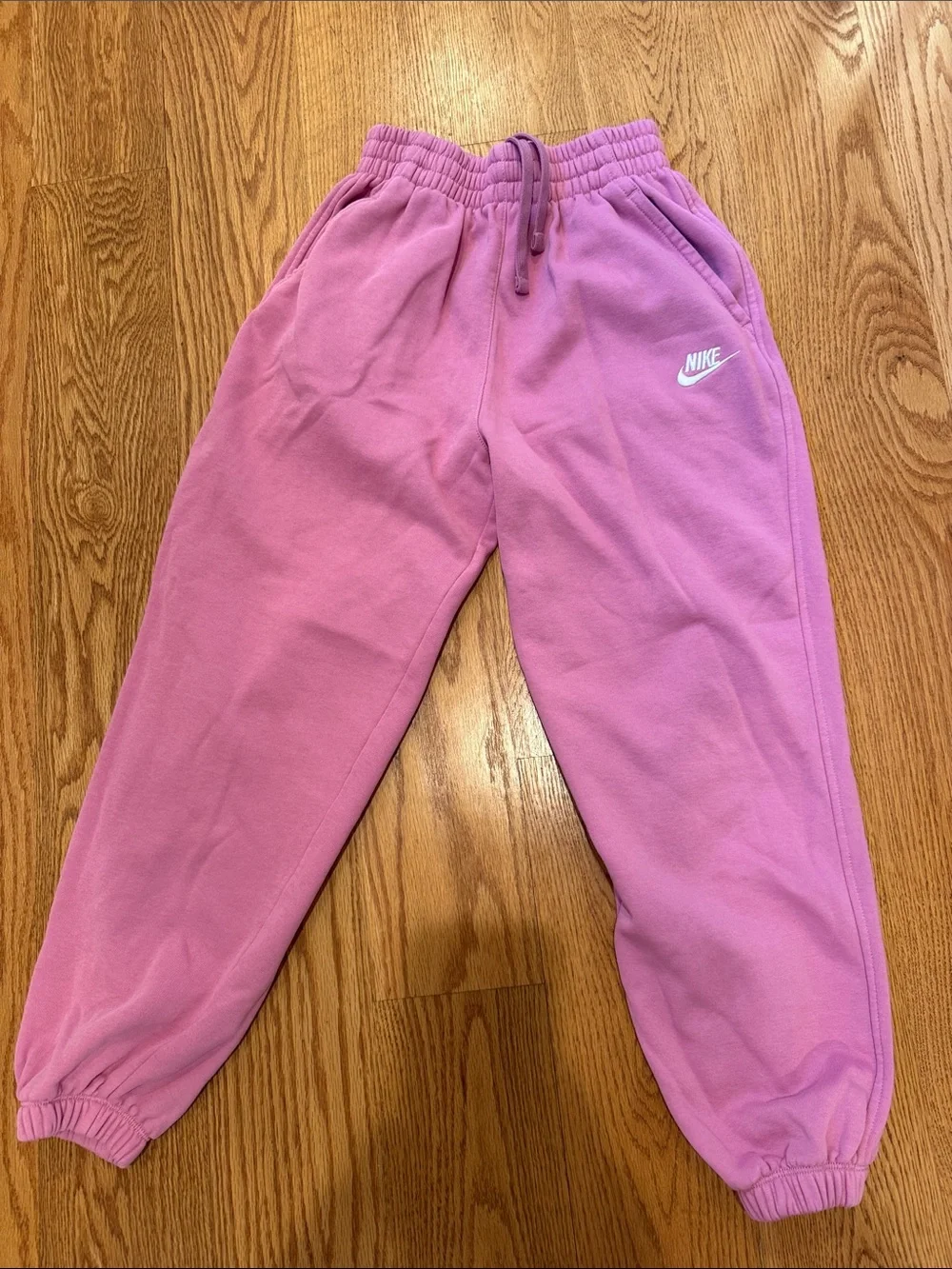 Nike Kids Pink Jogger Sweatpants with Drawstring